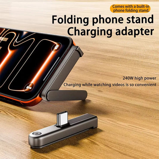 USB-C Foldable Phone Stand & Fast Charging Adapter