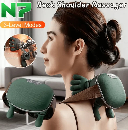 Electric Neck & Shoulder Massager – Deep Kneading Muscle Relief