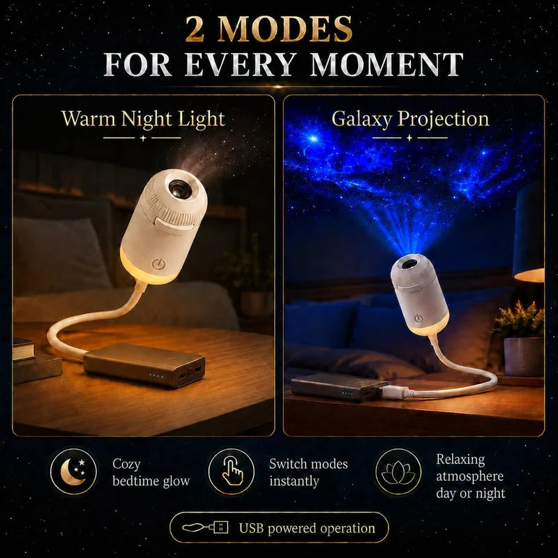Starry Sky USB Projection Night Lamp – Ambient Room Lighting