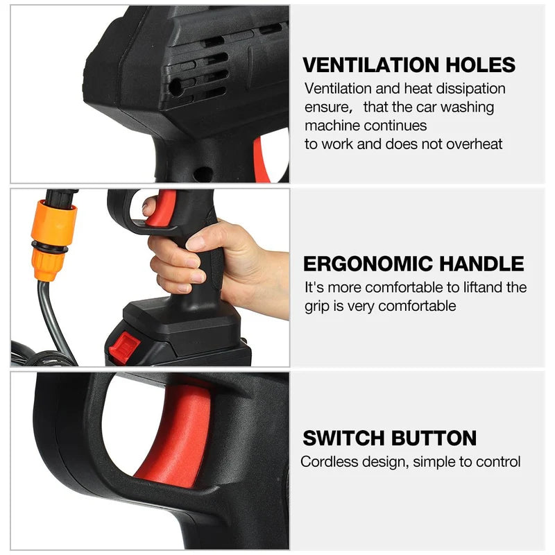 Cordless Car Pressure Washer – Portable High-Pressure Cleaner