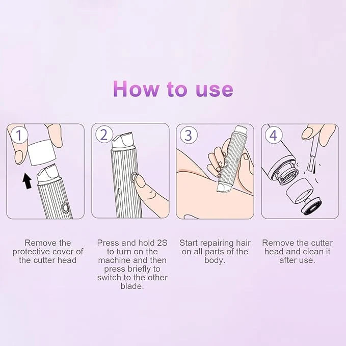 Double Head Electric Shaver – Waterproof Wet & Dry Grooming