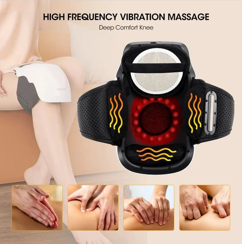 Electric Knee Massager – Heat & Vibration Therapy for Joint Pain