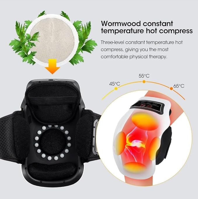 Electric Knee Massager – Heat & Vibration Therapy for Joint Pain