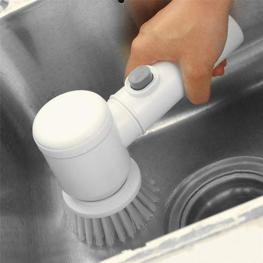5-in-1 Electric Cleaning Brush – Multi-Surface Household Scrubber